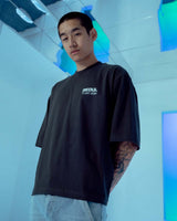 T1 Seoul Oversized Tee - Washed Black
