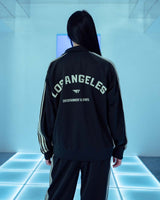 Los Angeles Track Jacket - Black/Cream