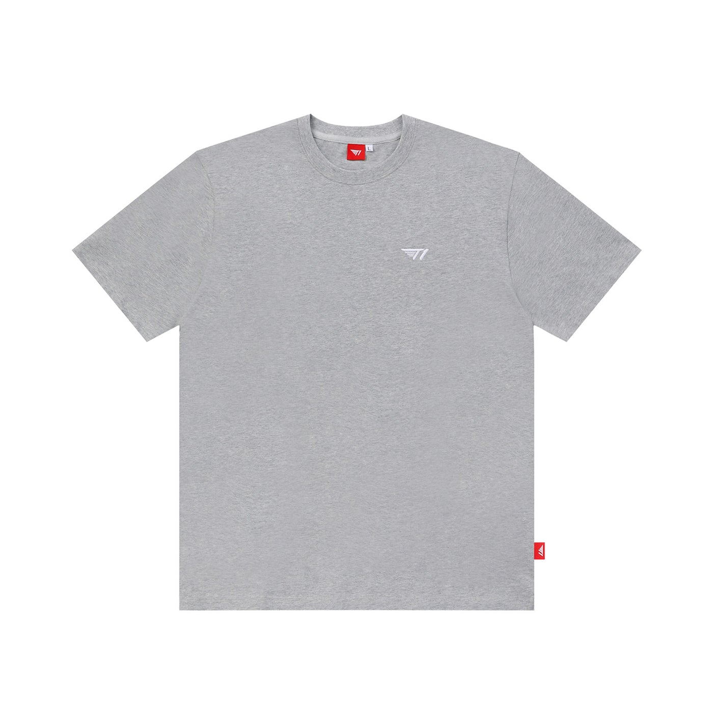 ［完売品］Tie.Me button up T-shirt-GRAY Women's T-shirt with tattoo patch | Grey | Diesel