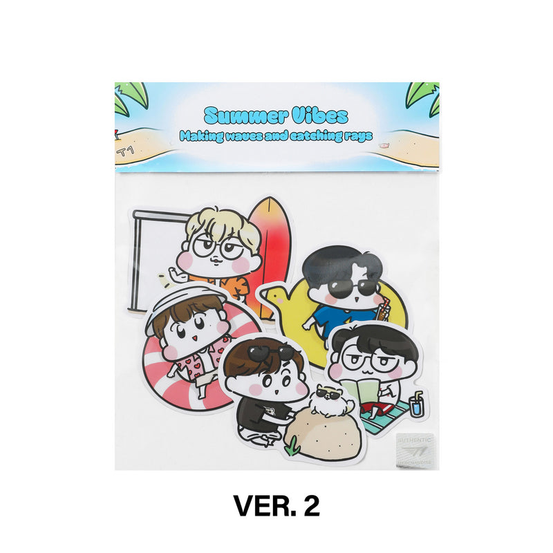 [T1 X Mongi] Summer Vibes Sticker Set