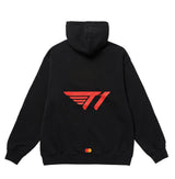 [T1 X MASTERCARD] Essential Applique Hoodie - Black