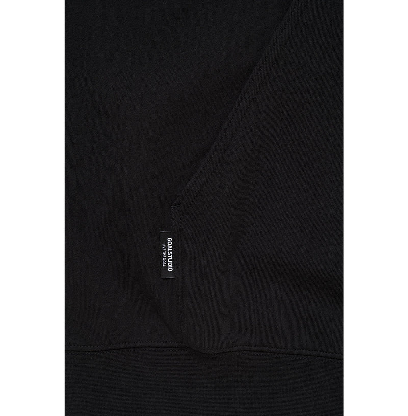 [T1 X MASTERCARD] Essential Applique Hoodie - Black