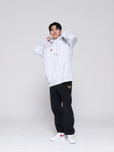 [T1 X MASTERCARD] Essential Applique Hoodie - Grey