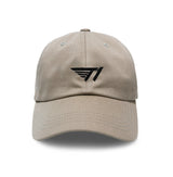 T1 Dad Hat_Black on Khaki