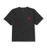 T1 Logo Tee_Red Camo on Black