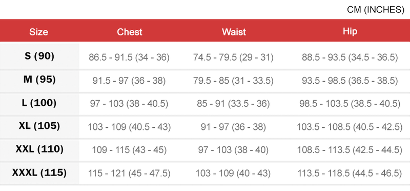 Nike xl 2025 size chart