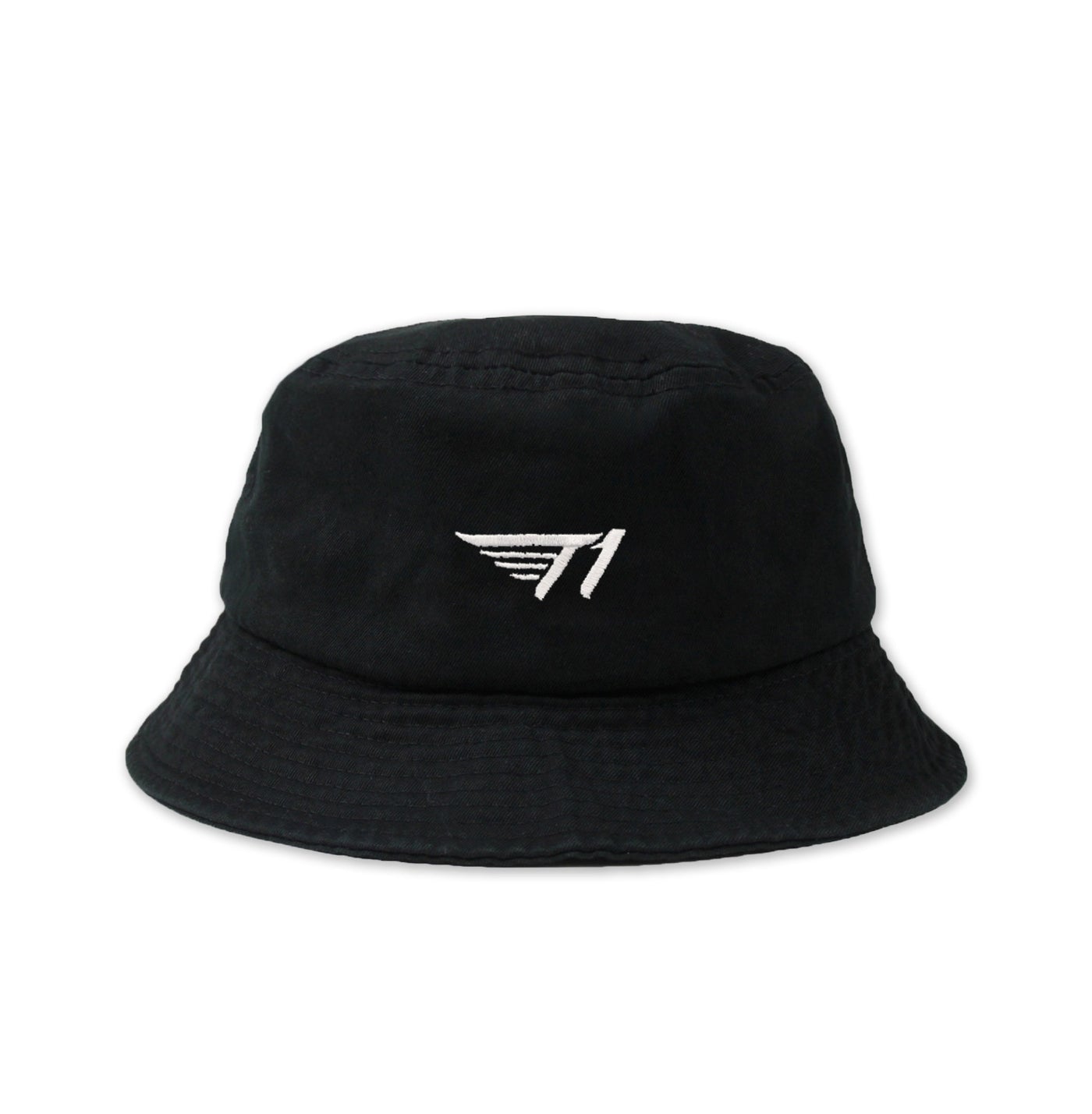 T1 Bucket Hat_White on Black – T1 Shop