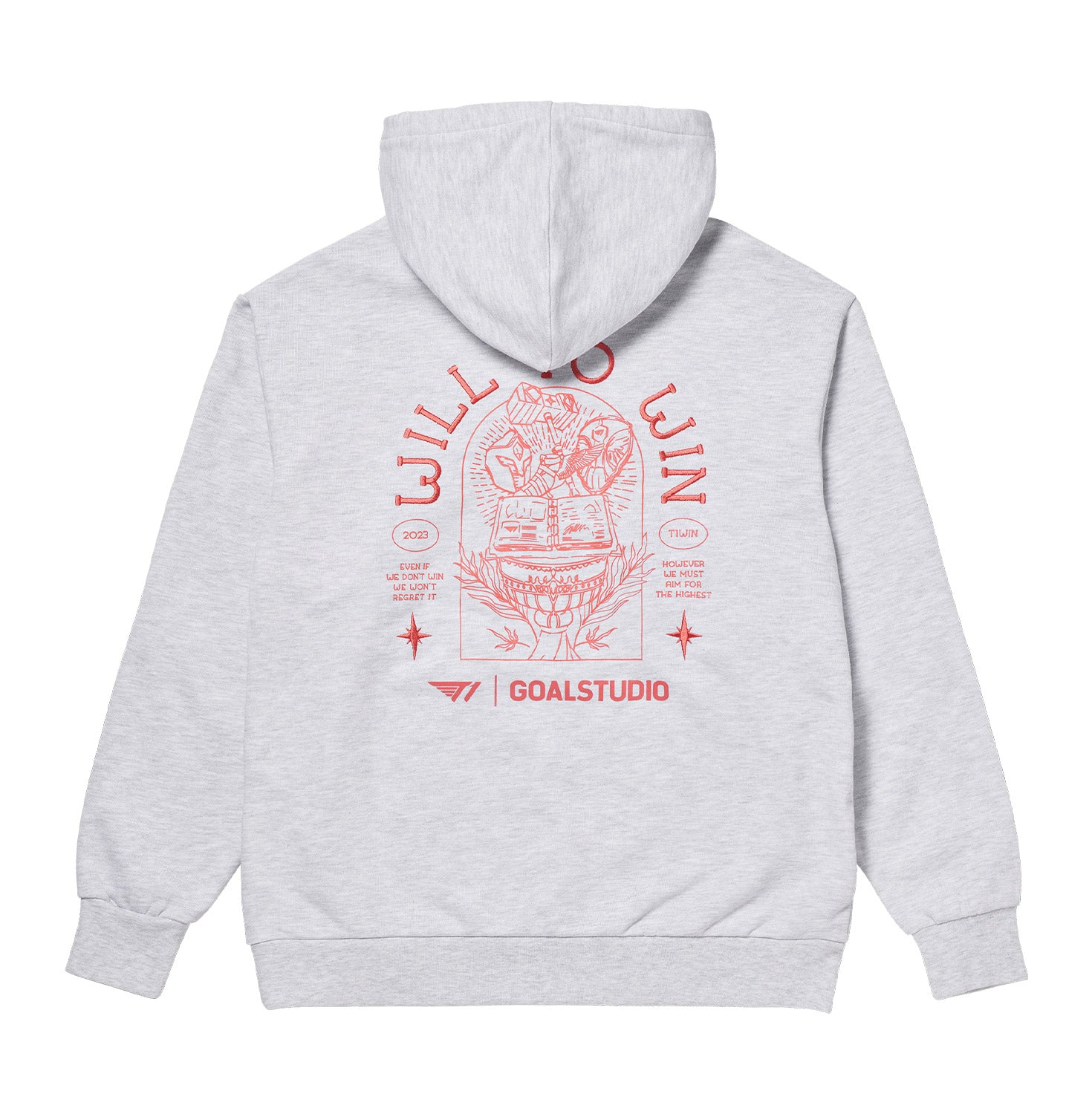 2023 T1 Will To Win Hoodie_Grey – T1 Shop