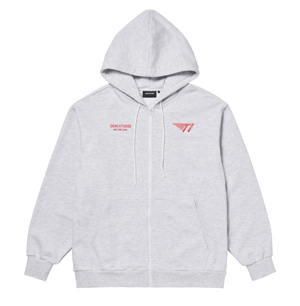 2023 T1 Will To Win Zip-Up_Grey